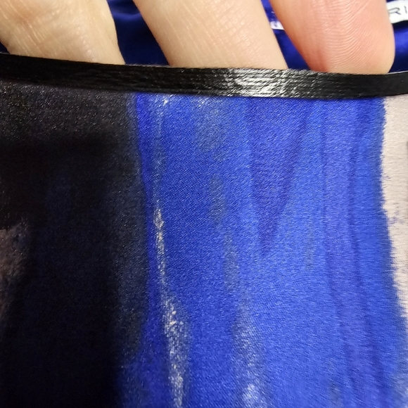 TAHARI SAHARA Elegant Blue and Black Women's Dress NWT  size 8 - Picture 13 of 15